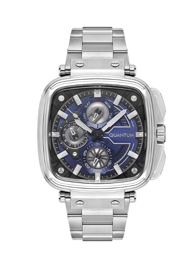 QUANTUM Men's Multi Function Dark Blue Dial Watch - PWG1092.390