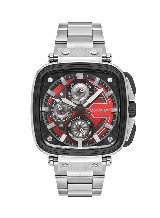 QUANTUM Men's Multi Function Red Dial Watch - PWG1092.380