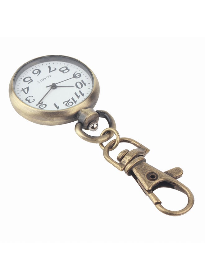 Men's Retro Keyring Bronze Analog Pocket Watch ZG20600