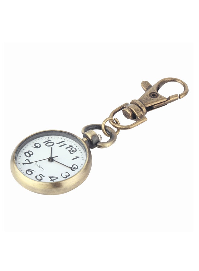 Men's Retro Keyring Bronze Analog Pocket Watch ZG20600