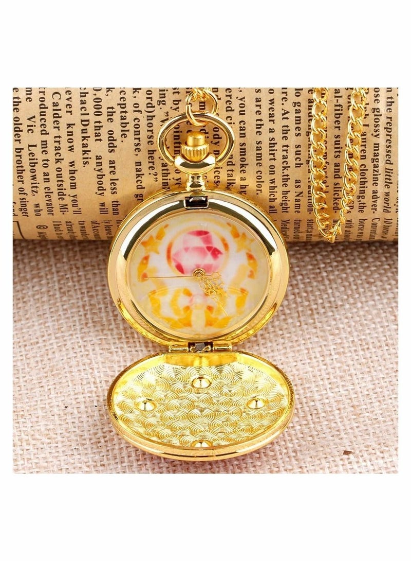 Vintage Bronze Men's Quartz Pocket Watch Men's Gift