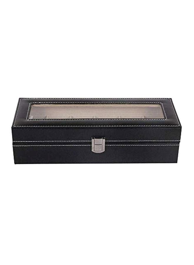 men 6-Compartment Watch Box Organizer