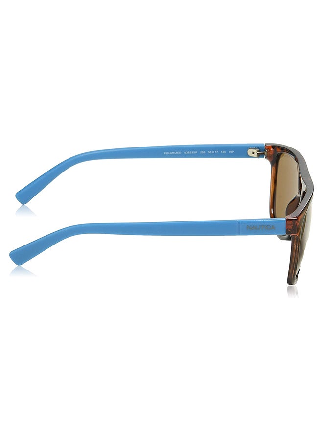Men's UV Protection Rectangular Sunglasses - Lens Size: 56 mm
