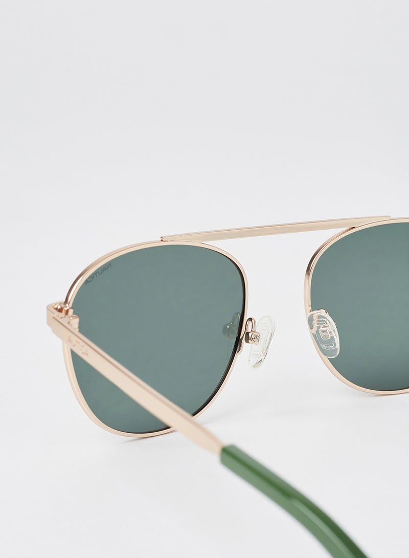 Men's Full Rim Injected Modified Rectangle Sunglasses - Lens Size: 54 mm