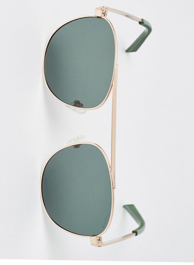 Men's Full Rim Injected Modified Rectangle Sunglasses - Lens Size: 54 mm