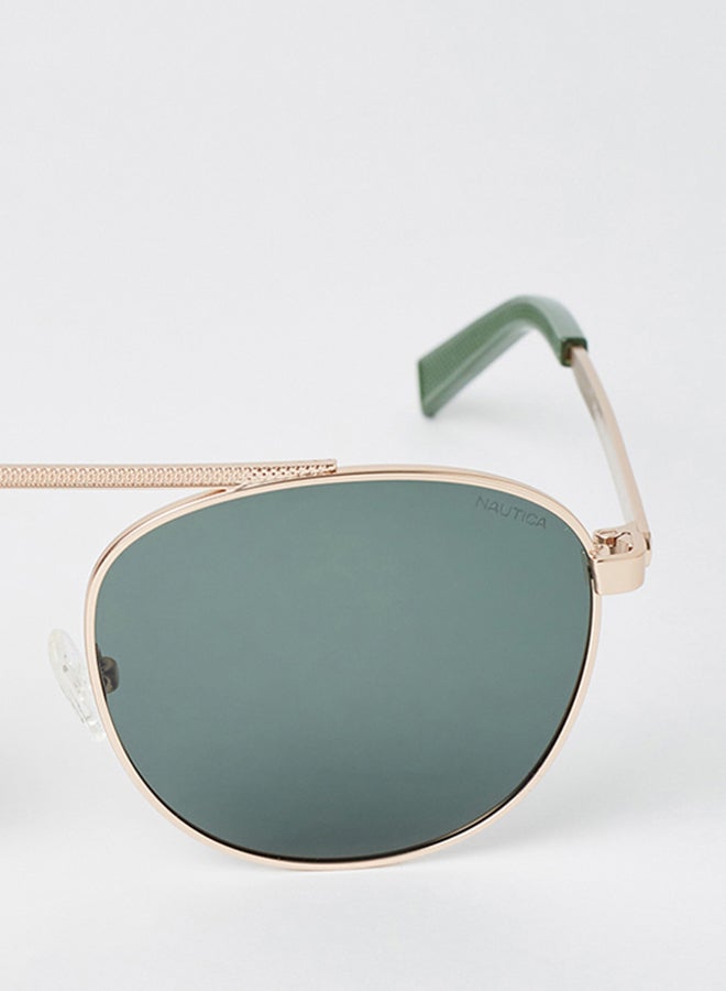 Men's Full Rim Injected Modified Rectangle Sunglasses - Lens Size: 54 mm