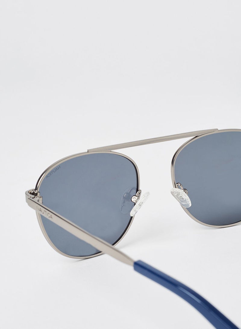 Men's Full Rim Injected Modified Rectangle Sunglasses - Lens Size: 54 mm