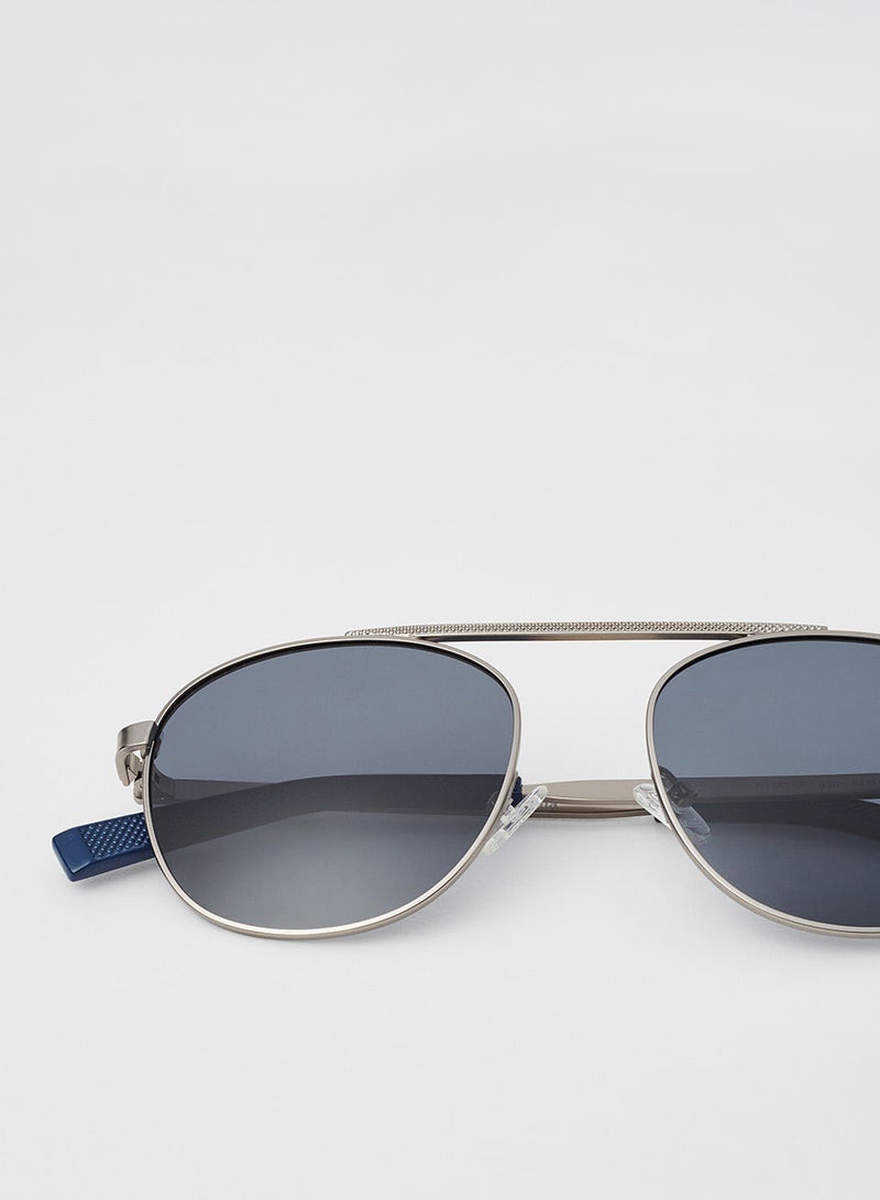 Men's Full Rim Injected Modified Rectangle Sunglasses - Lens Size: 54 mm