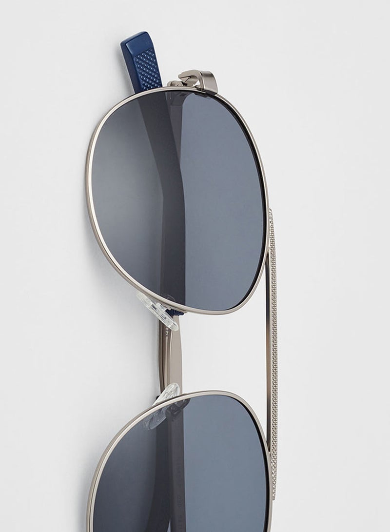 Men's Full Rim Injected Modified Rectangle Sunglasses - Lens Size: 54 mm