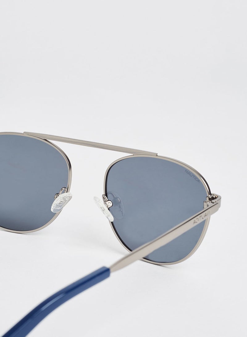 Men's Full Rim Injected Modified Rectangle Sunglasses - Lens Size: 54 mm