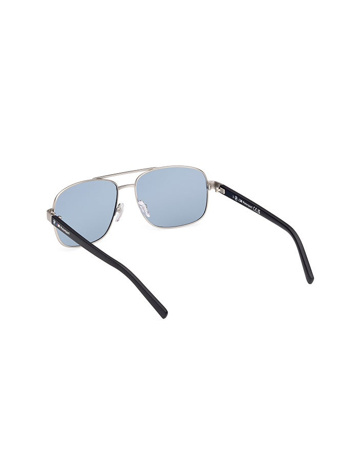 Men's Polarized Rectangular Sunglasses - BS003917R57 - Lens Size: 57 Mm