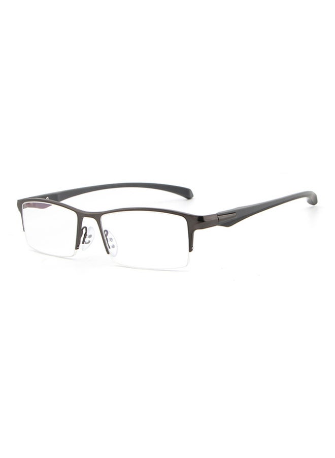 Men's Semi-Rimless Rectangular Frame Reading Glasses