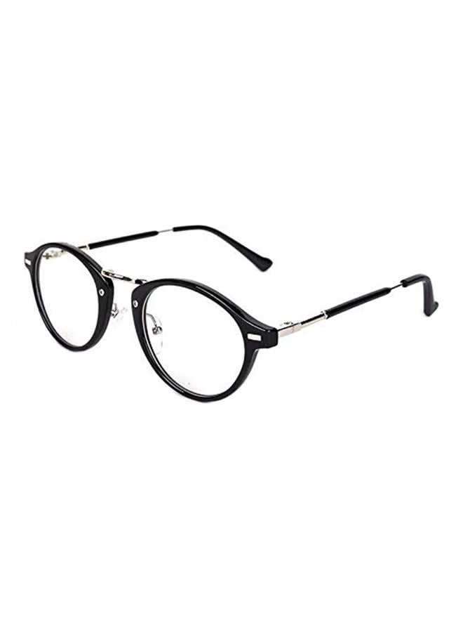 men Retro Round Fashion Casual Flat Eyeglasses