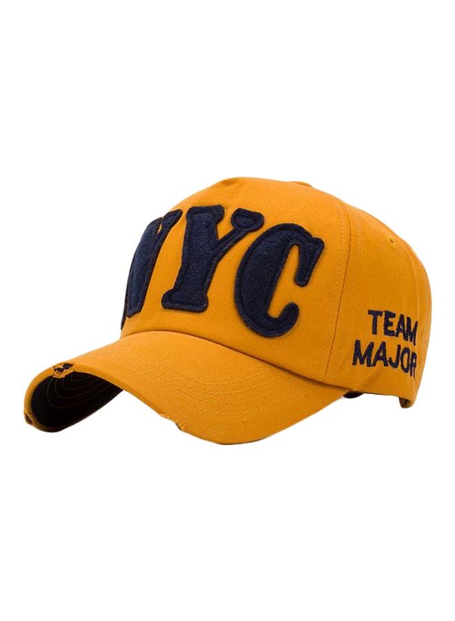 Nylon Baseball Cap Yellow