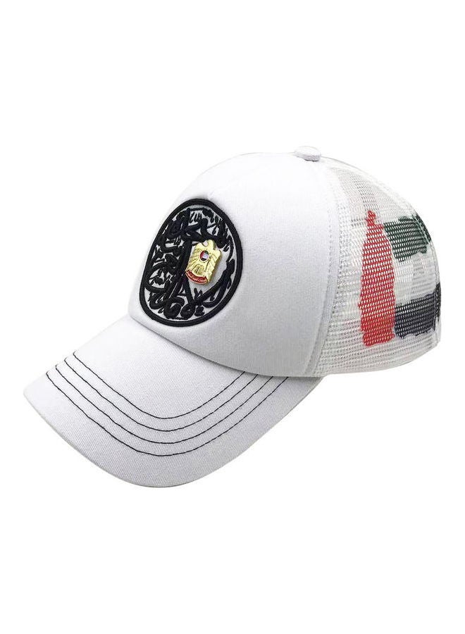 UAE National Day Falco Printed Cap White