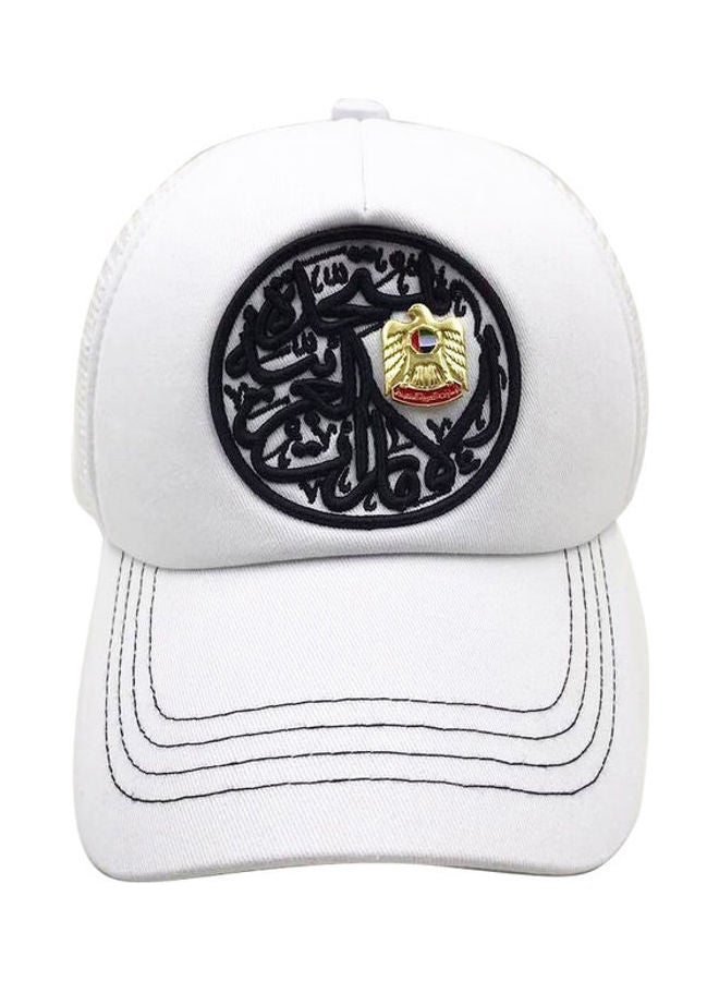 UAE National Day Falco Printed Cap White