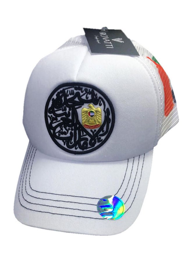 UAE National Day Falco Printed Cap White