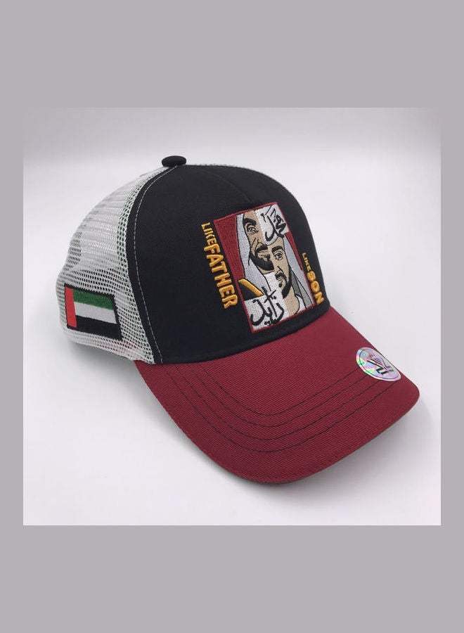 UAE National Day Kashe5 Like Father Like Son Cap Red