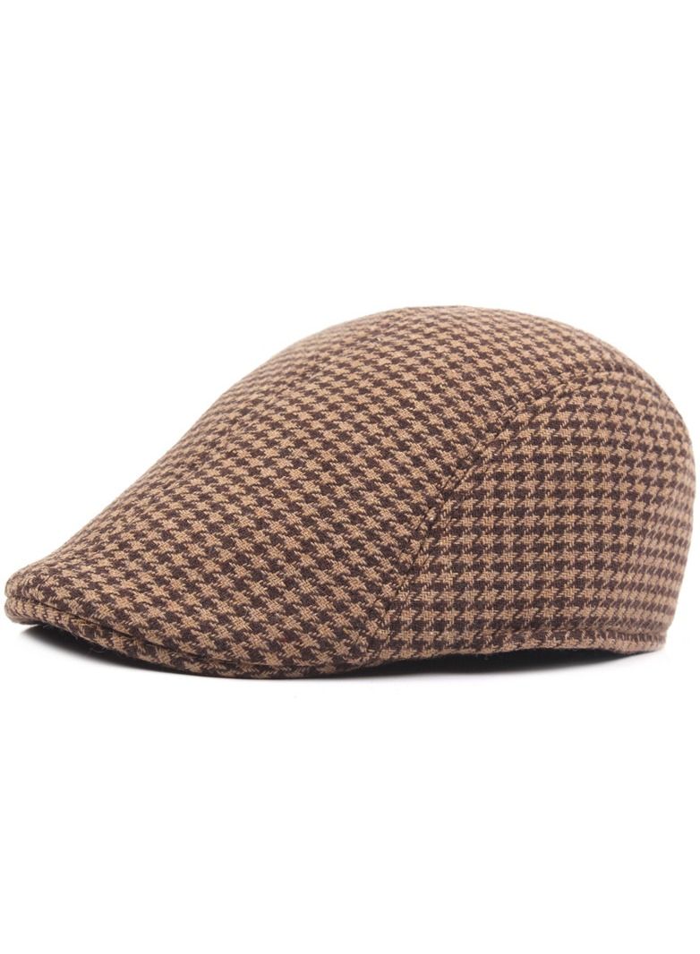 Men's Beret Paid Brown