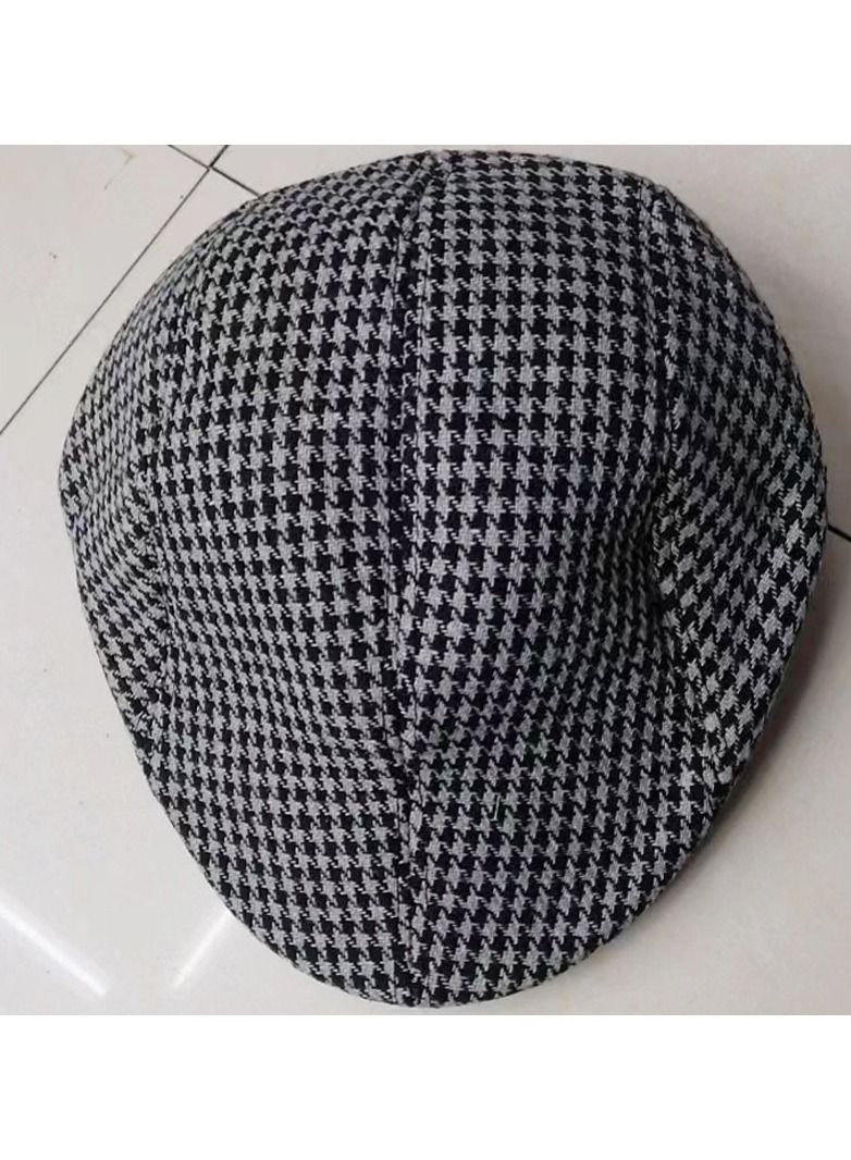 Men's Beret Paid Dark Grey
