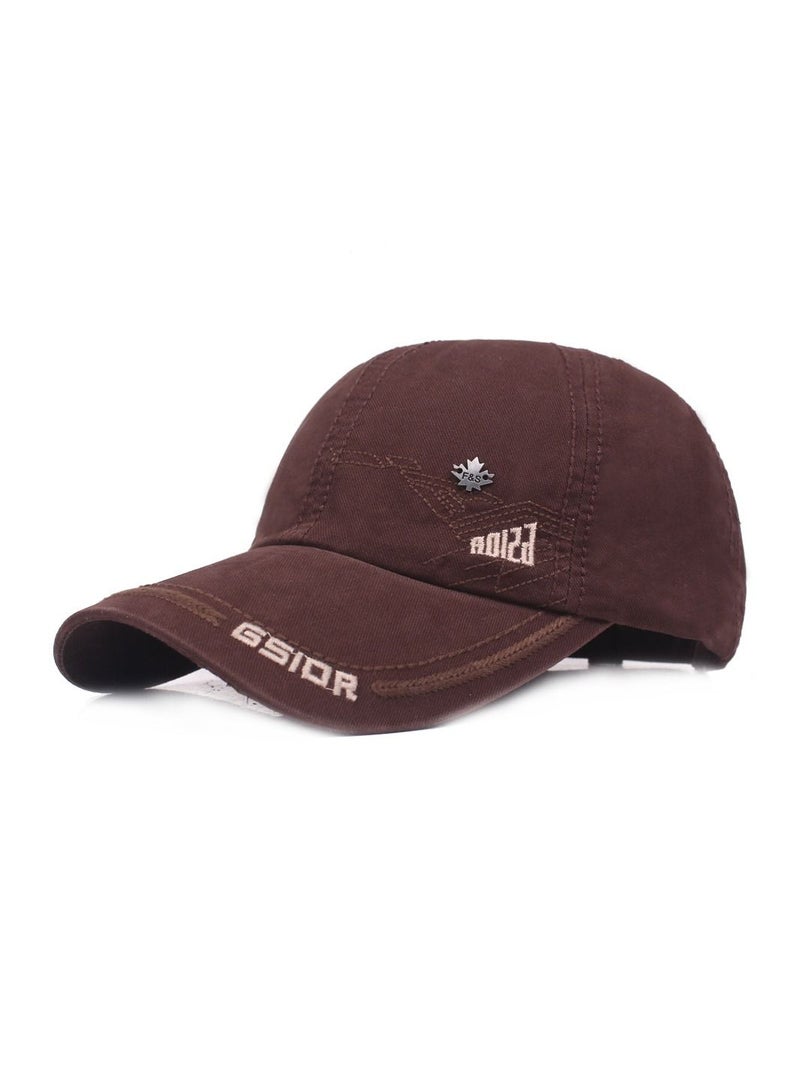 Men's Cotton Baseball Cap Brown