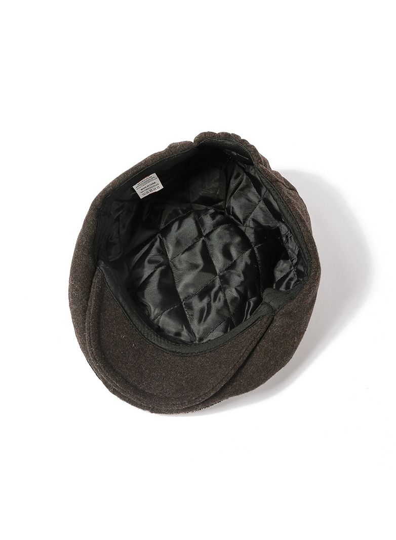 British Retro Beret Brown