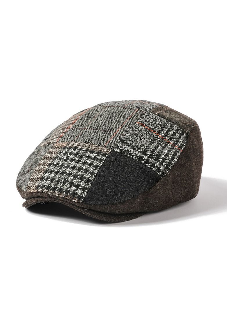 British Retro Beret Brown