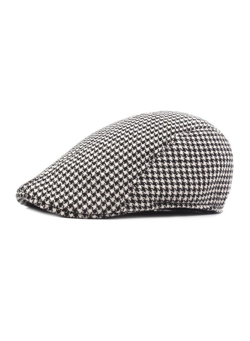 Men's Beret Paid Light Grey