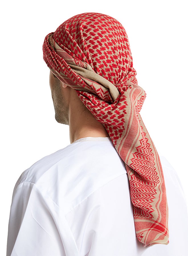 Casual Scarf Red/White