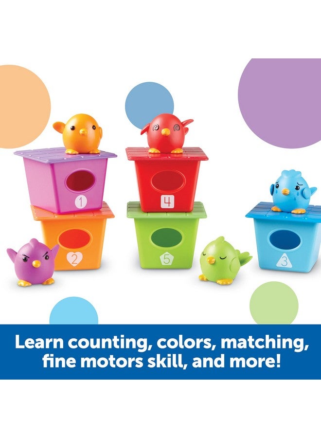 Peek A Bird Learning Buddies 15 Pieces Age 18 Months+ Toddler Learning Activities Preschool Toys Educational Toy For Color Teaching