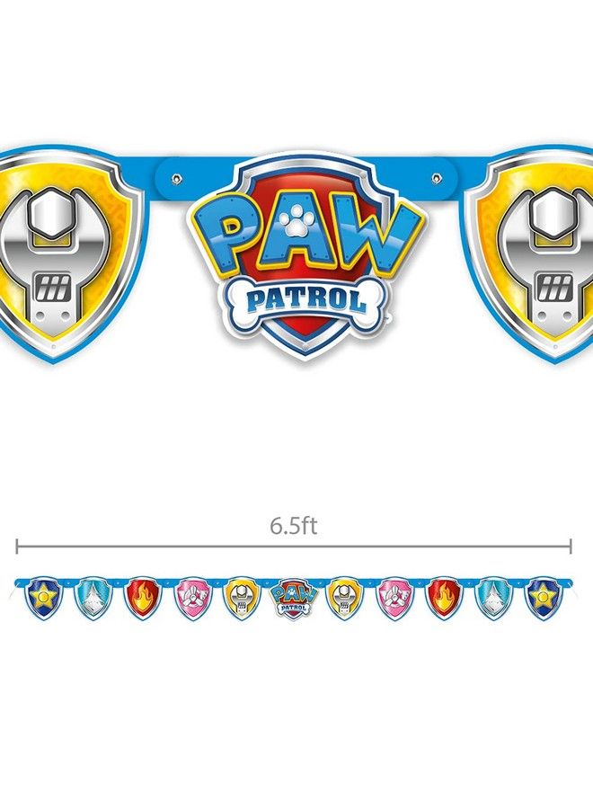 Paw Patrol Party Jointed Banner 6.5 Ft Multicolor