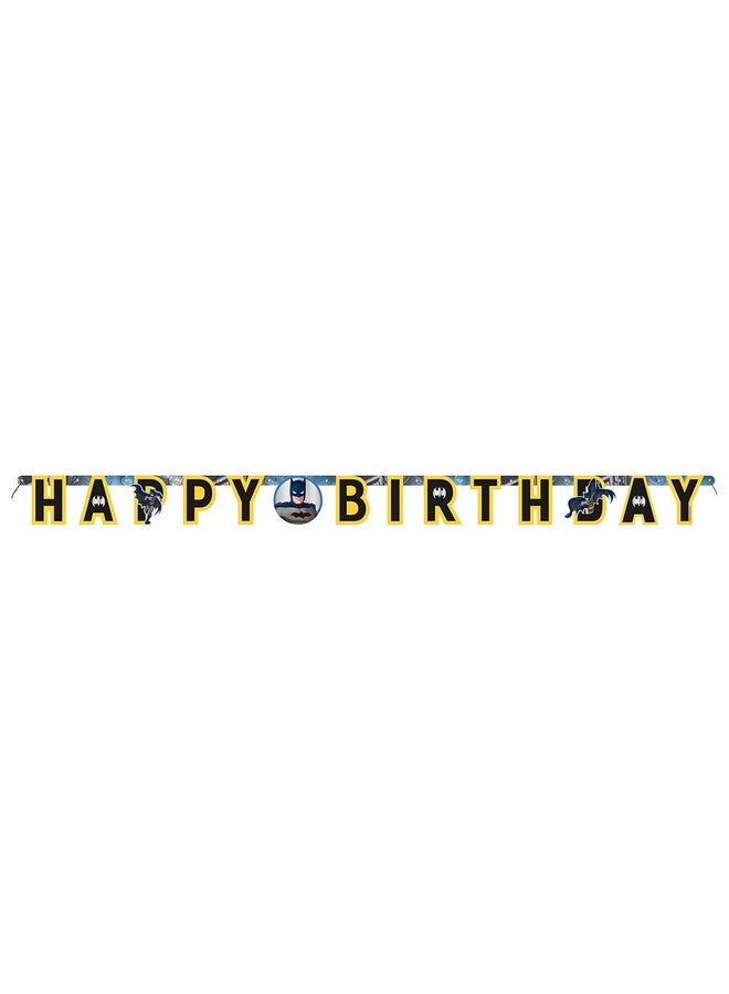 Batman Birthday Jointed Banner 5.25 Ft ; Multicolor ; 1 Pc