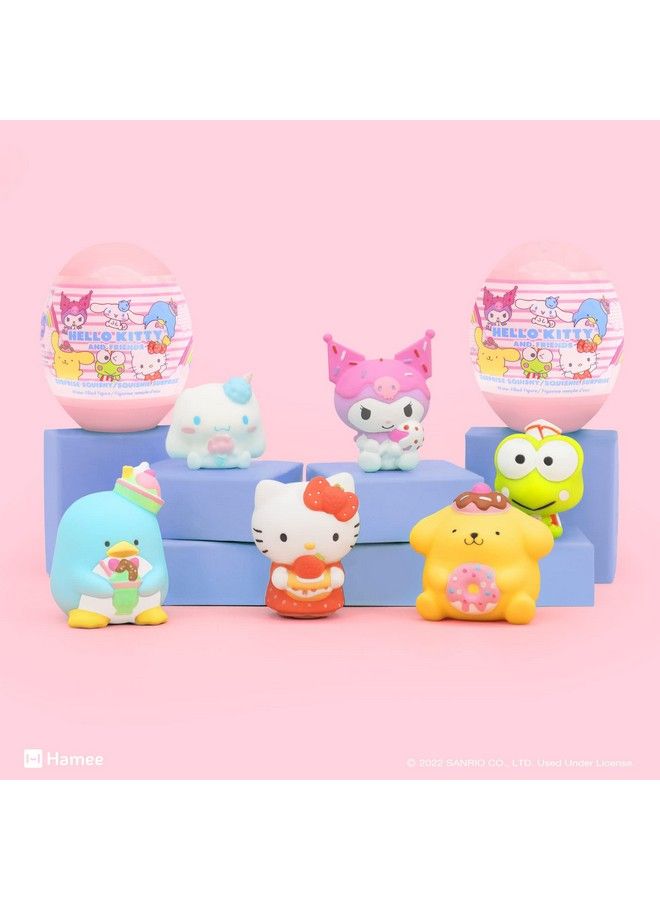 Sanrio Hello Kitty And Friends Cute Water Filled Surprise Capsule Squishy Toy [Series 2] [Birthday Gift Bag Party Favor Gift Basket Filler Stress Relief Toy] 2 Pc. (Mystery Blind Capsule)