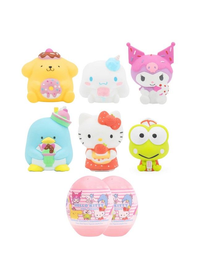 Sanrio Hello Kitty And Friends Cute Water Filled Surprise Capsule Squishy Toy [Series 2] [Birthday Gift Bag Party Favor Gift Basket Filler Stress Relief Toy] 2 Pc. (Mystery Blind Capsule)