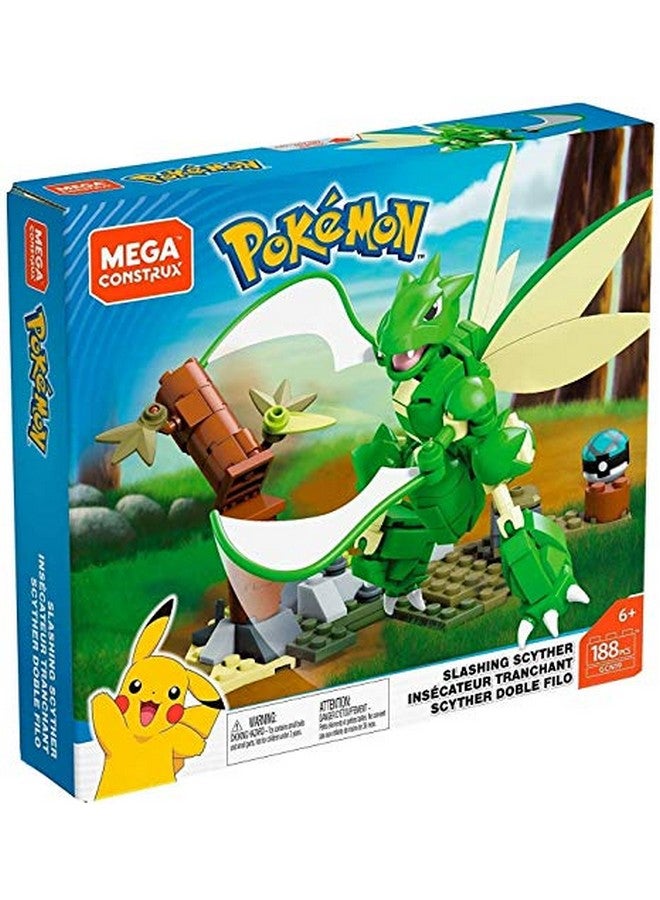 Pokemon Construx 188 Piece Building Set  Slashing Scyther