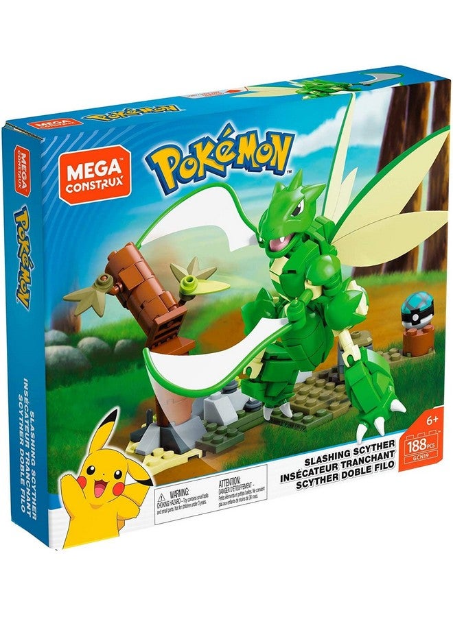 Pokemon Construx 188 Piece Building Set  Slashing Scyther
