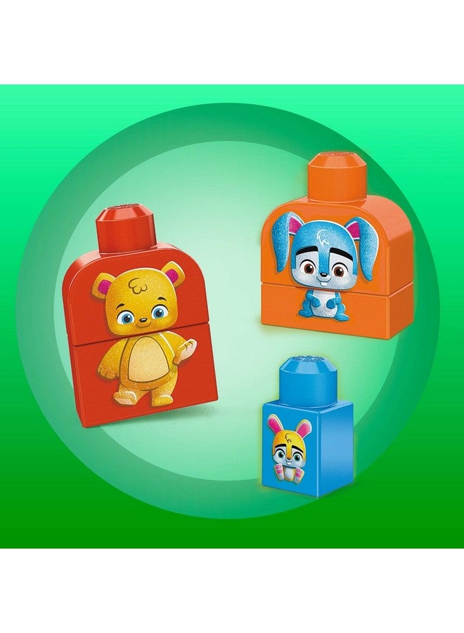 Bloks Woodland Friends Preschool Building Set Plant Based Blocks Multicolor