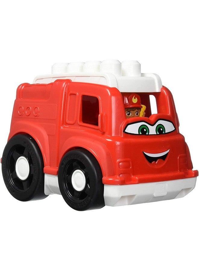 Bloks Fisher Price Toddler Building Blocks Freddy Fire Truck With 6 Pieces And Storage 1 Figure Red Toy Car Gift Ideas For Kids