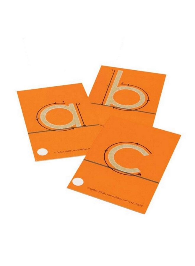 Educational Resources Tactile Cards Pack Of 28 Sandpaper Letters Lowercase 4 1/4 X 2 5/8 In Multi Colored