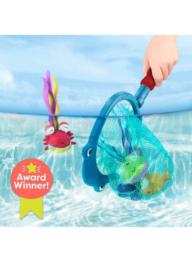 Toys Shark Scoop A Diving Pool Toys 1 Shark Net & 4 Water Toys For Kids 3+ (5Piece)