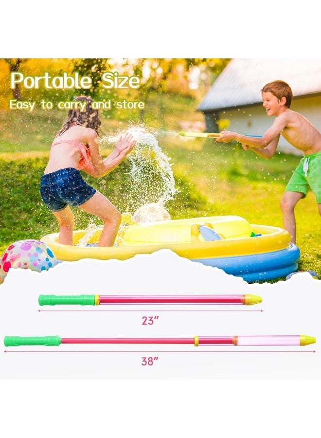 24 Pcs 22.4 Inch Crayon Water Guns Water Tube Squirters Water Suction Gun Water Shooter Beach And Pool Toys Squirt Guns For Summer Poor Party Water Game