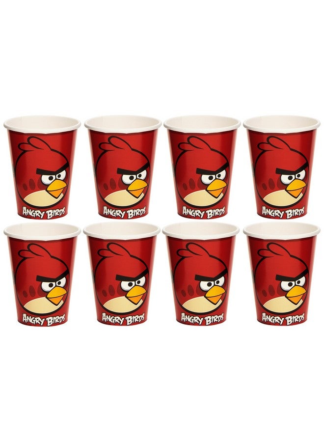 Funfilled Angry Birds Birthday Party Paper Cups (Pack Of 8) Red 9 Oz