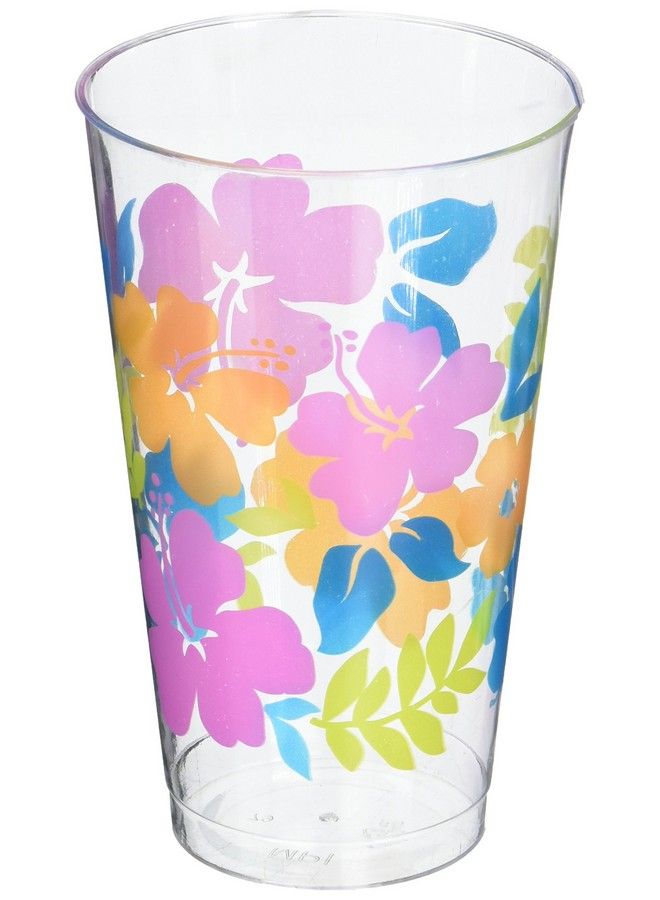 Hibiscus Printed Party Tumblers 16 Oz Pack Of 26