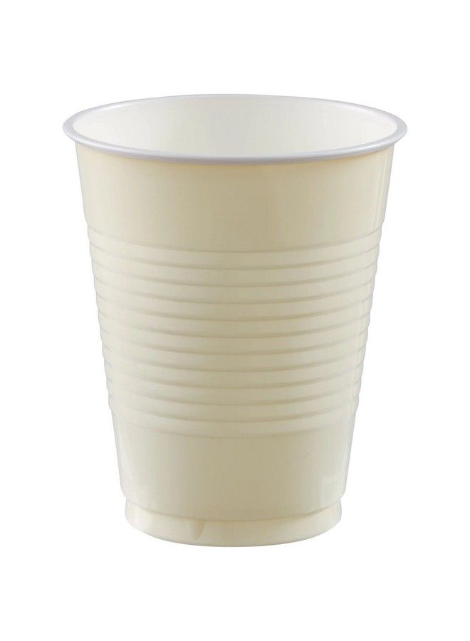 Vanilla Crème Plastic Cups 16 Oz. Pack Of 20 Party Supply
