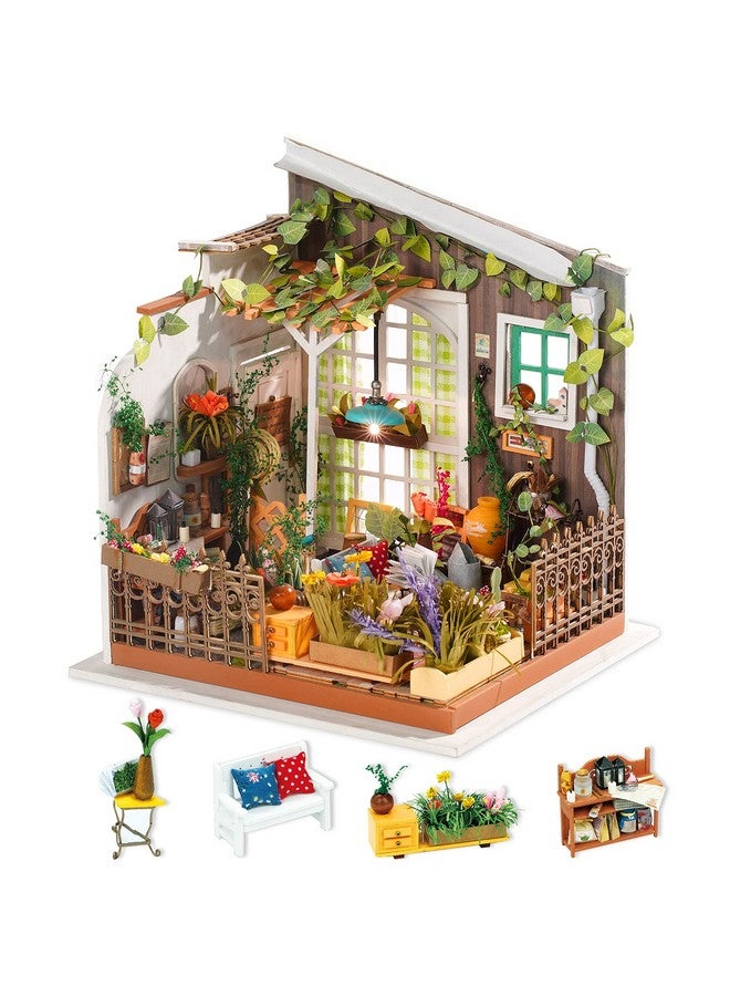 120 Tiny House Diy Kits For Adults Led Miniature House Kit Diy Miniature Dollhouse Kit Model Building Craft Kits Hobbies For Women And Men