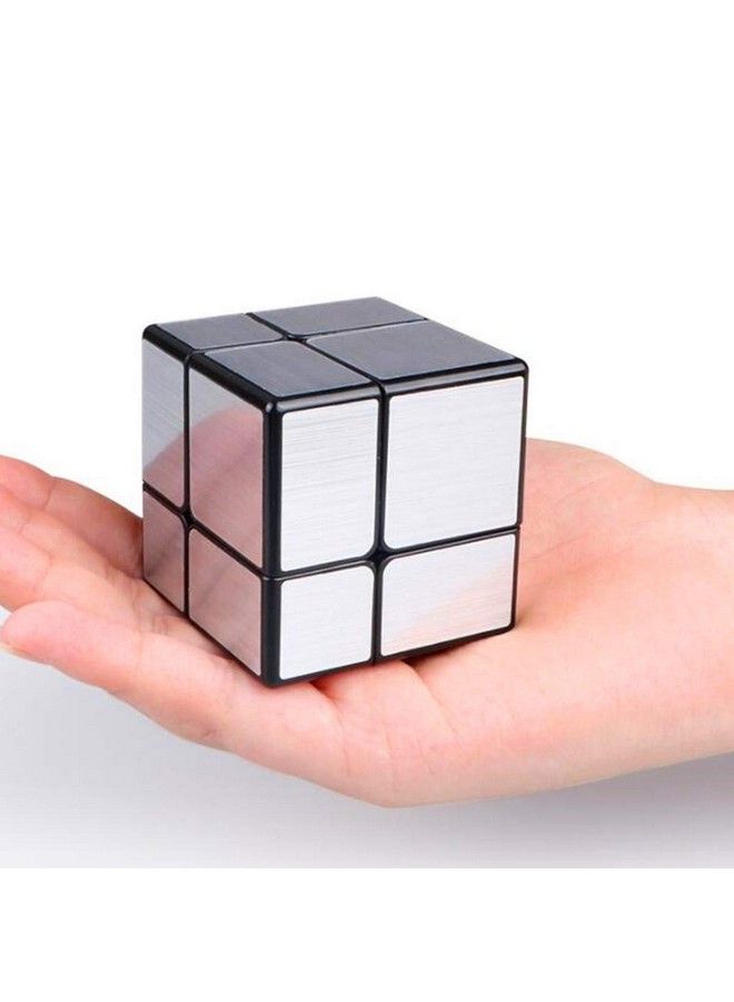 2X2 Mirror Black Body With Silver Magic Cube Mirror Silver Blocks 2X2X2 Speed Cube