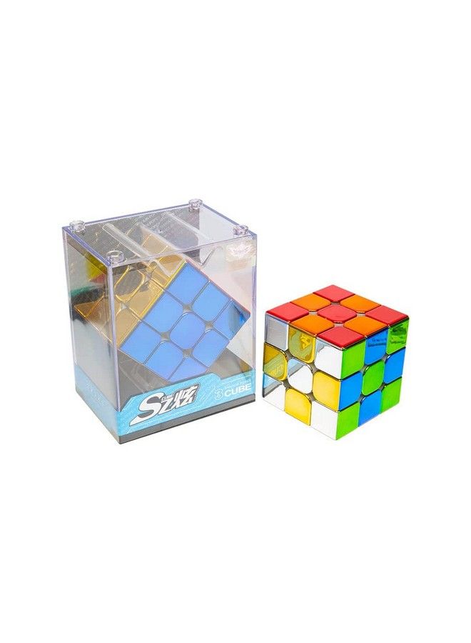 Cyclone Boys Metallic 3X3 Speed Cube Shiny Cube Mirror Reflective Stickerles Puzzle