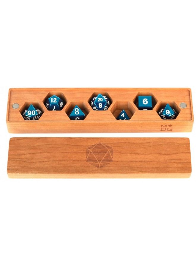 Dice Games Premium Wood Dice Vault: Cherry Role Playing Game Dice Accessories For Dungeons And Dragons