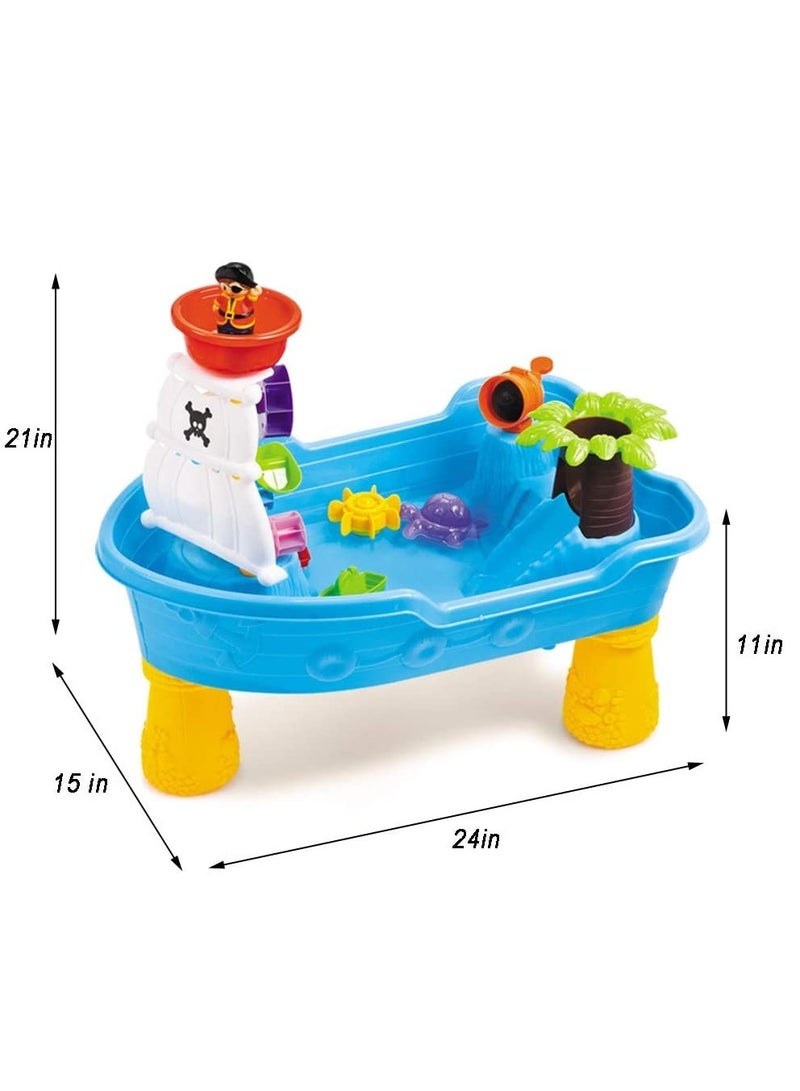 Sand and Water Play Beach Table Outdoor And Indoor Activity Summer Toys