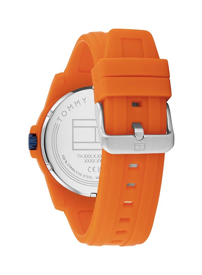 Men's Analog Round Shape Silicone Wrist Watch 1710597 - 44 Mm